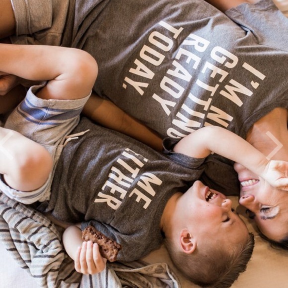 NWT Mom & Me Tees! Not Getting Ready - Picture 2 of 5